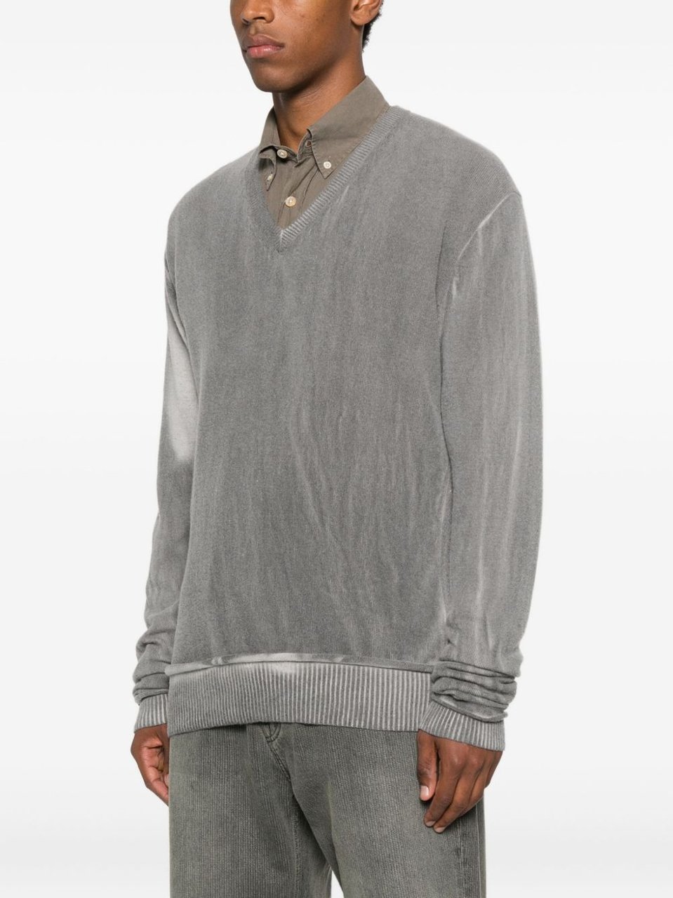 Our Legacy Grey Merino Wool Sweater Grijs