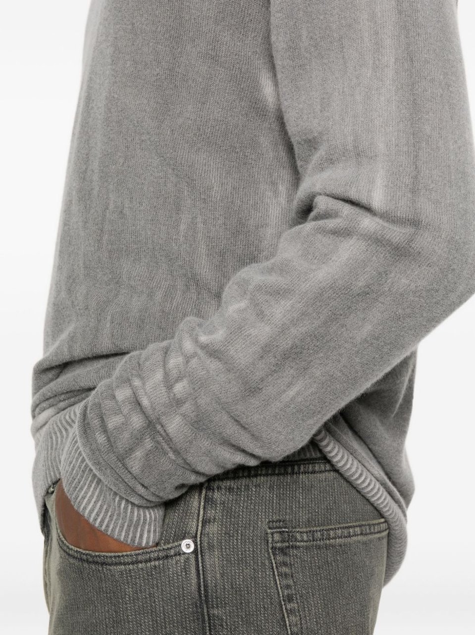 Our Legacy Grey Merino Wool Sweater Grijs
