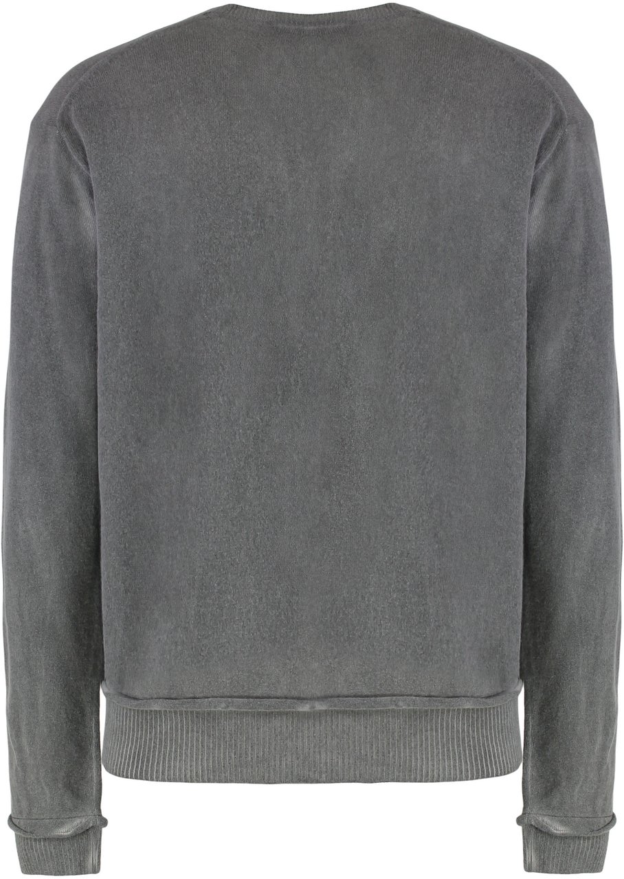 Our Legacy Parallel Sweater in wool with V-neck Grijs