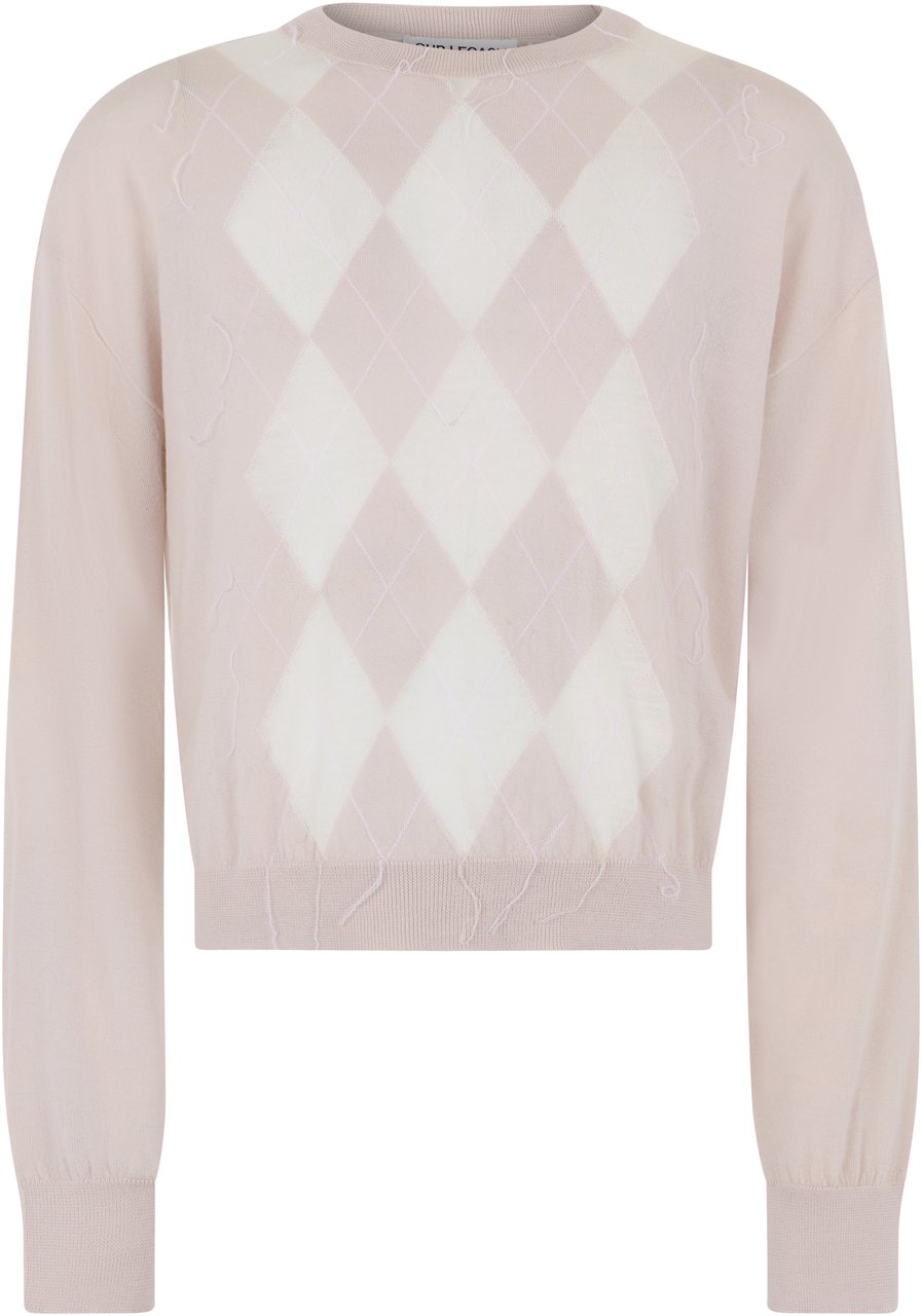 Our Legacy Blossom beige sweater with diamonds Beige