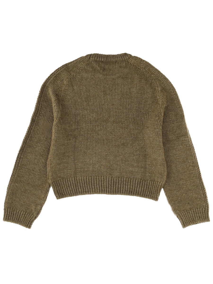 Our Legacy True Roundneck Textured Knit Sweater Bruin