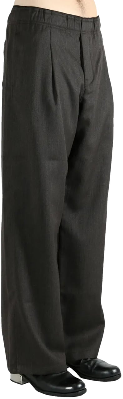 Our Legacy Leisure Trouser Havana Brown Chain Wool Grijs