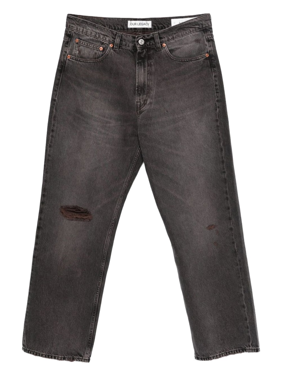 Our Legacy Faded Black Third Cut Jeans Grijs