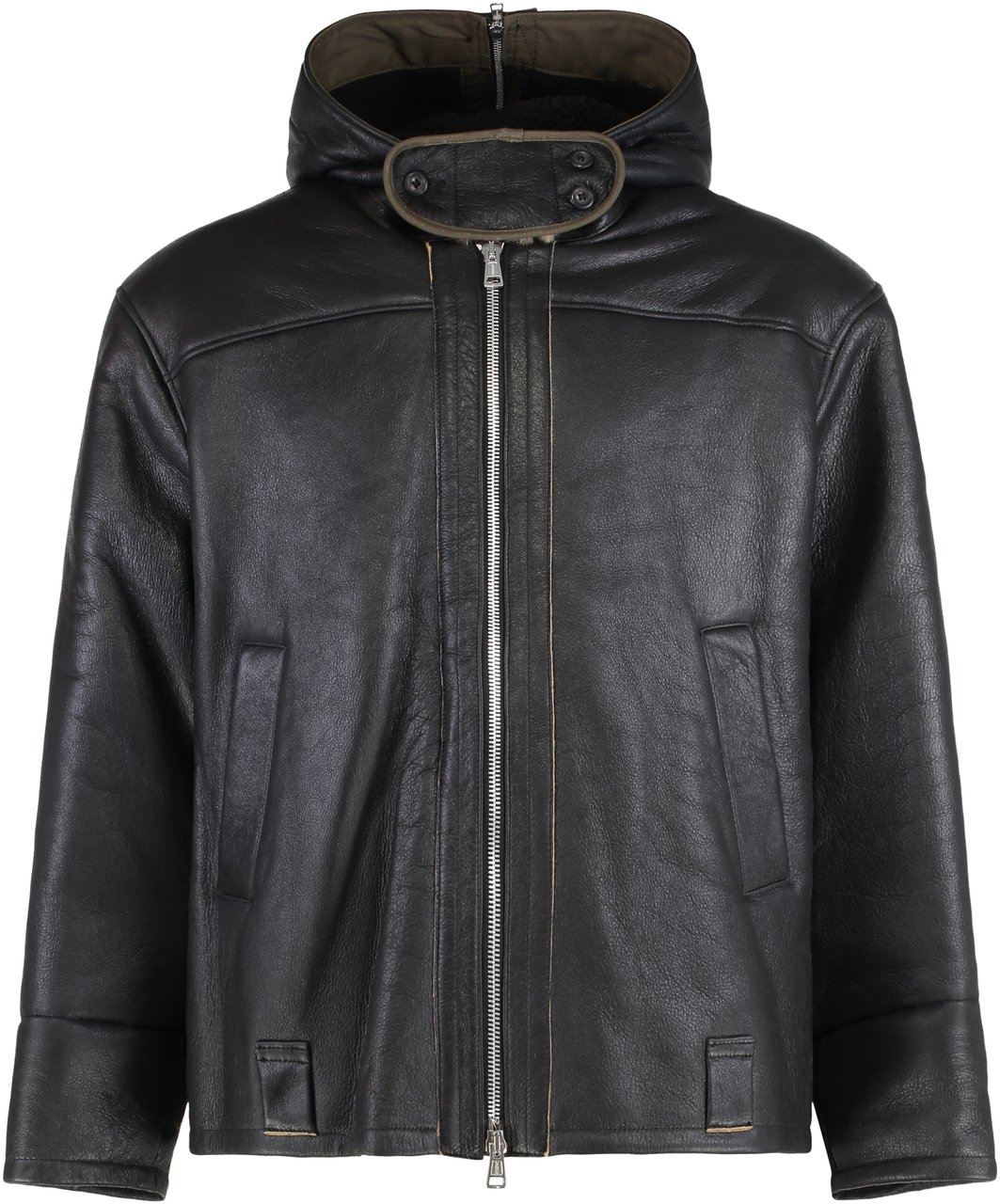 Our Legacy Blizzard jacket in sheepskin Zwart