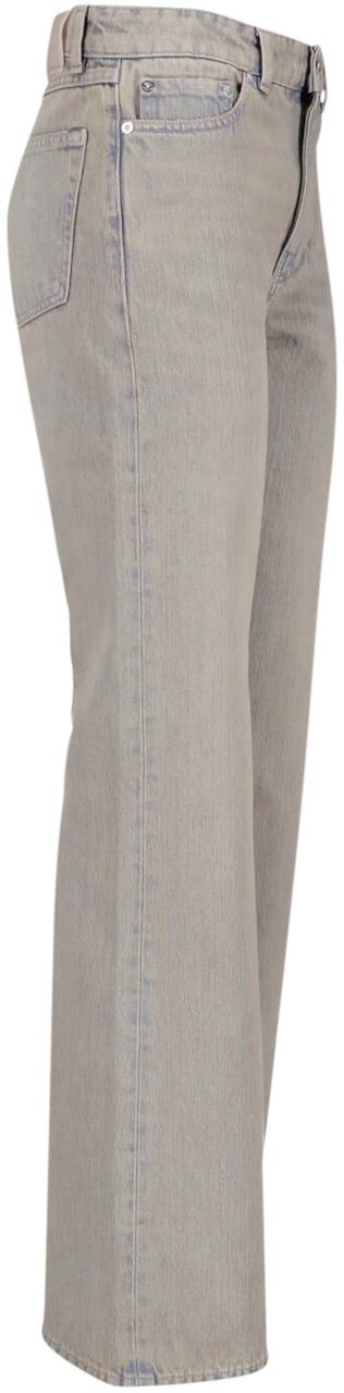 Our Legacy Grey Boot Cut Five-Pocket Jeans Grijs