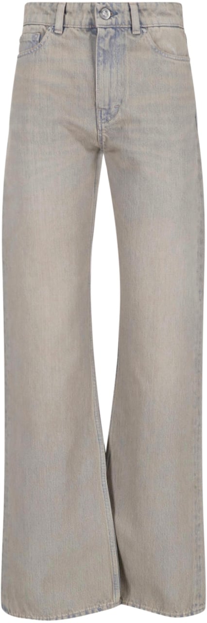 Our Legacy Grey Boot Cut Five-Pocket Jeans Grijs