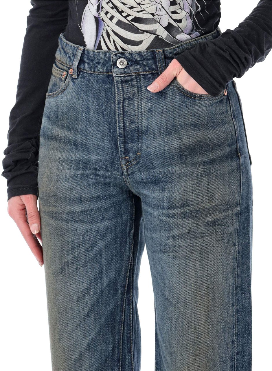Our Legacy Treble Cut Rocker Storm Wash Blauw