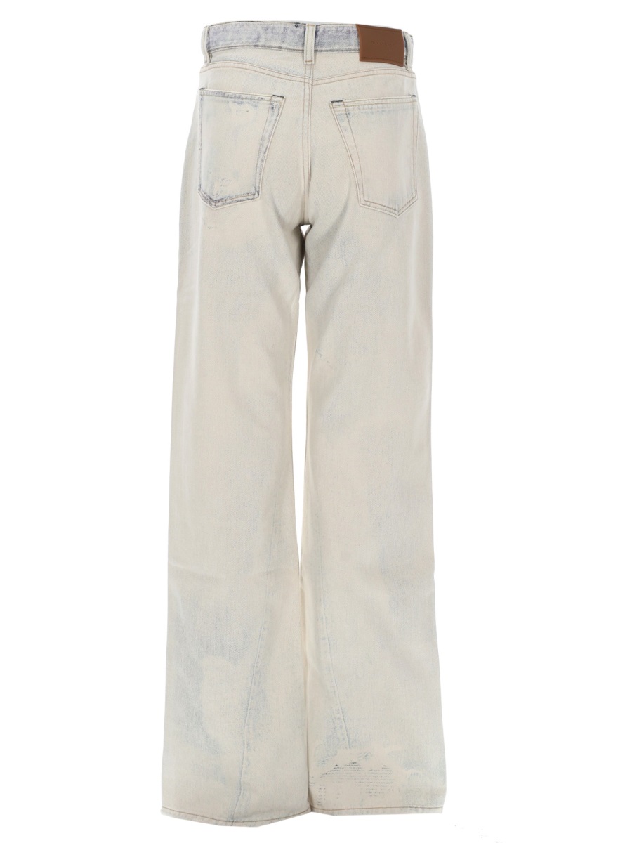 Our Legacy Wata High-Waisted Distressed Wide-Leg Jeans Wit