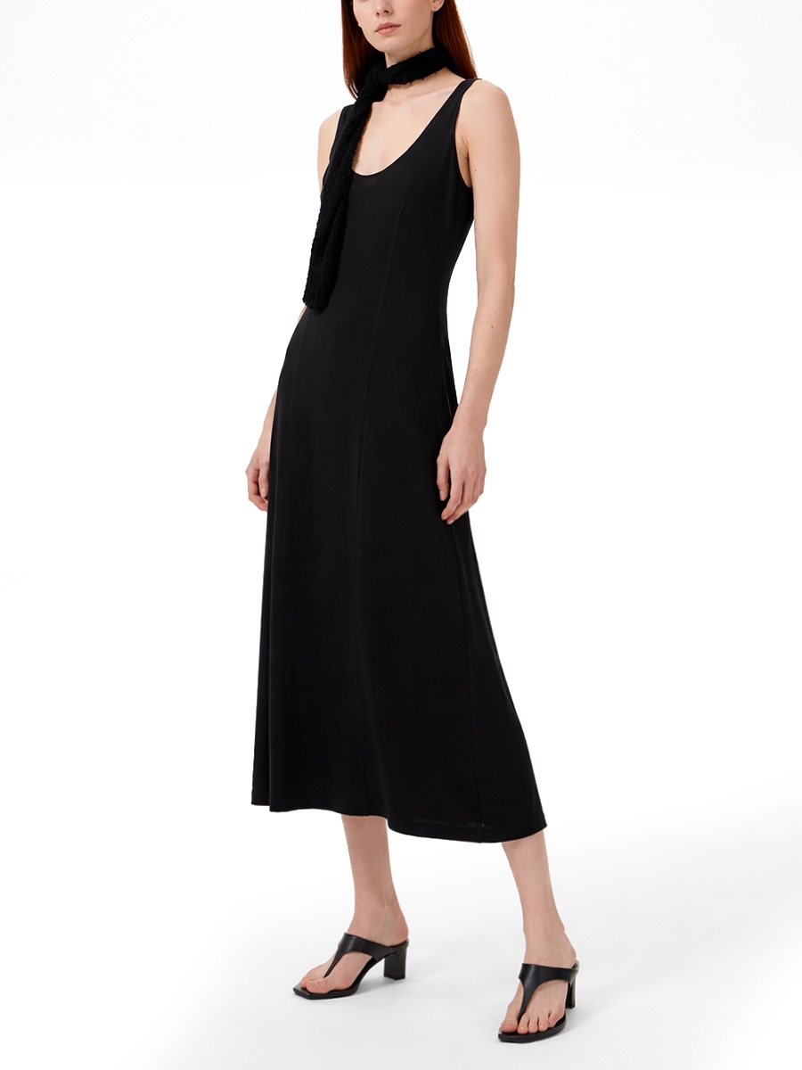 Our Legacy Blade Cotton Vertical Seam Dress Zwart