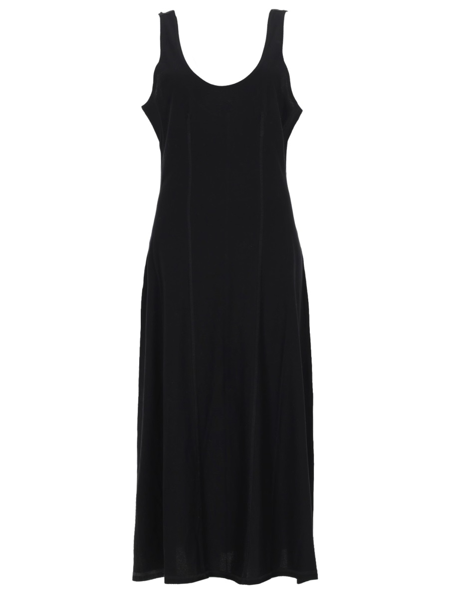 Our Legacy Blade Cotton Vertical Seam Dress Zwart