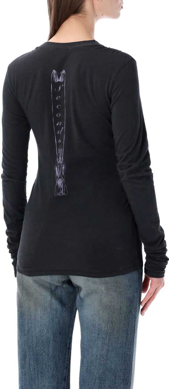 Our Legacy Our Legacy Strain slim longsleeve T-shirt Zwart