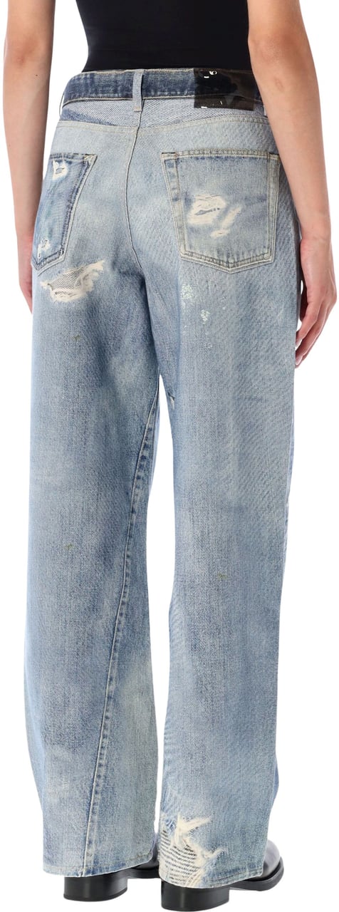 Our Legacy Full Cut Digital Denim Print Blu Blauw
