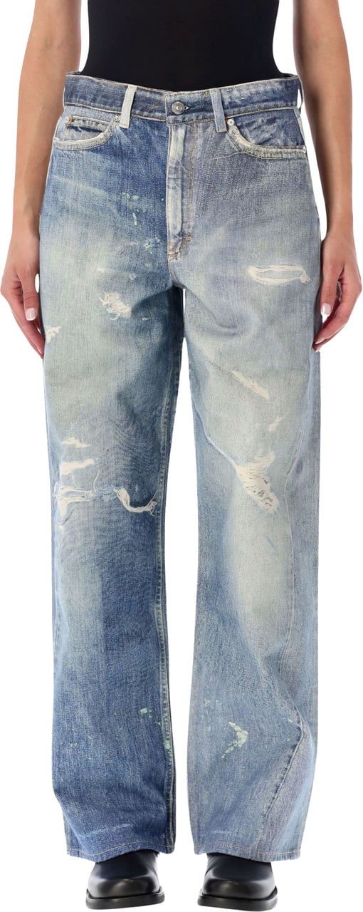 Our Legacy Full Cut Digital Denim Print Blu Blauw