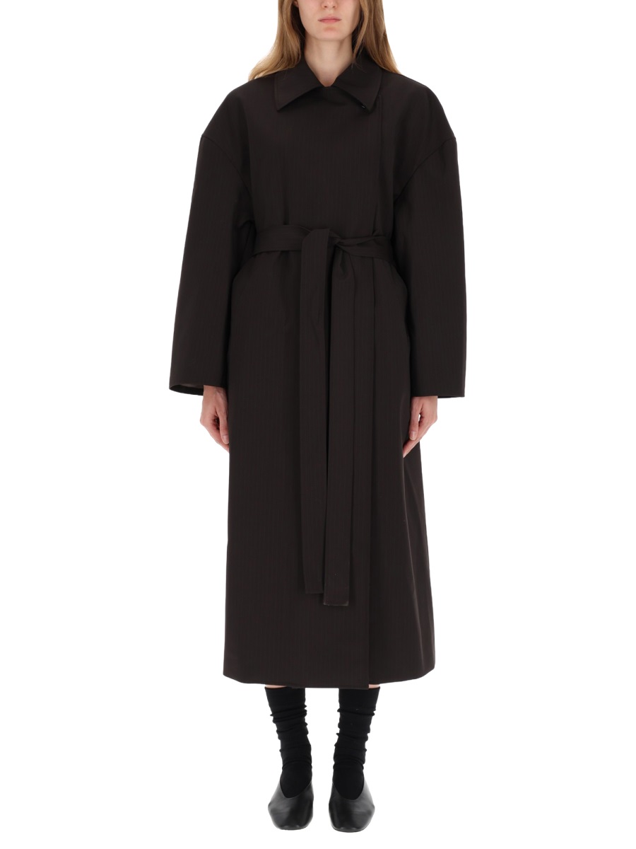 Our Legacy Churchill Long Belted Trench Coat Zwart