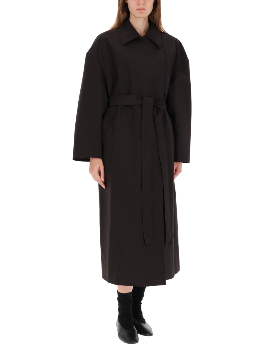Our Legacy Churchill Long Belted Trench Coat Zwart