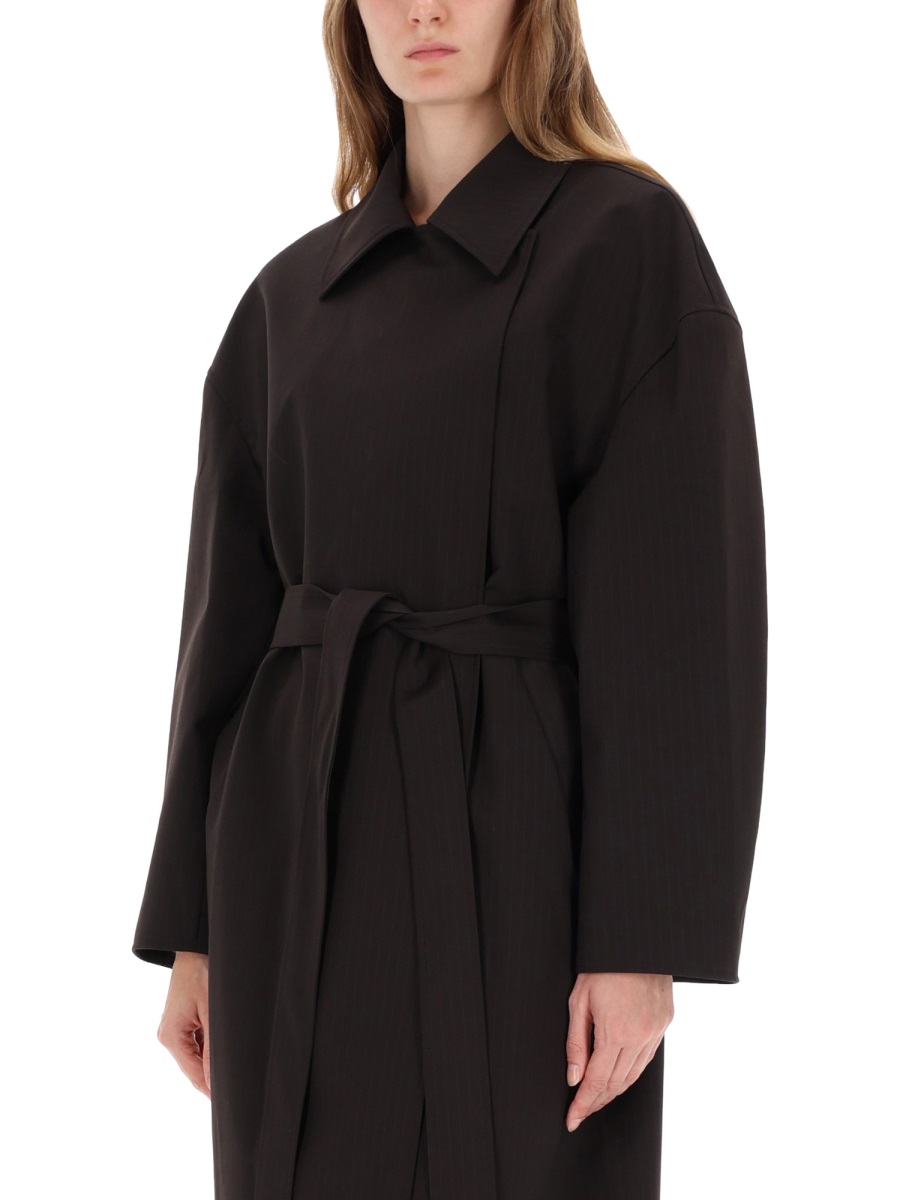 Our Legacy Churchill Long Belted Trench Coat Zwart