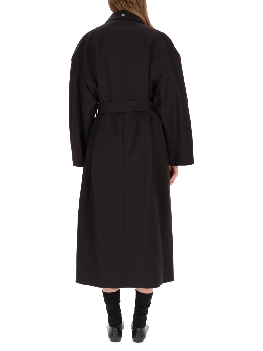 Our Legacy Churchill Long Belted Trench Coat Zwart