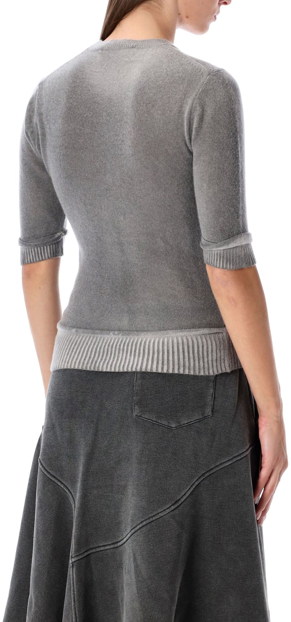Our Legacy Dual Knit Tee Grey Spray Grijs