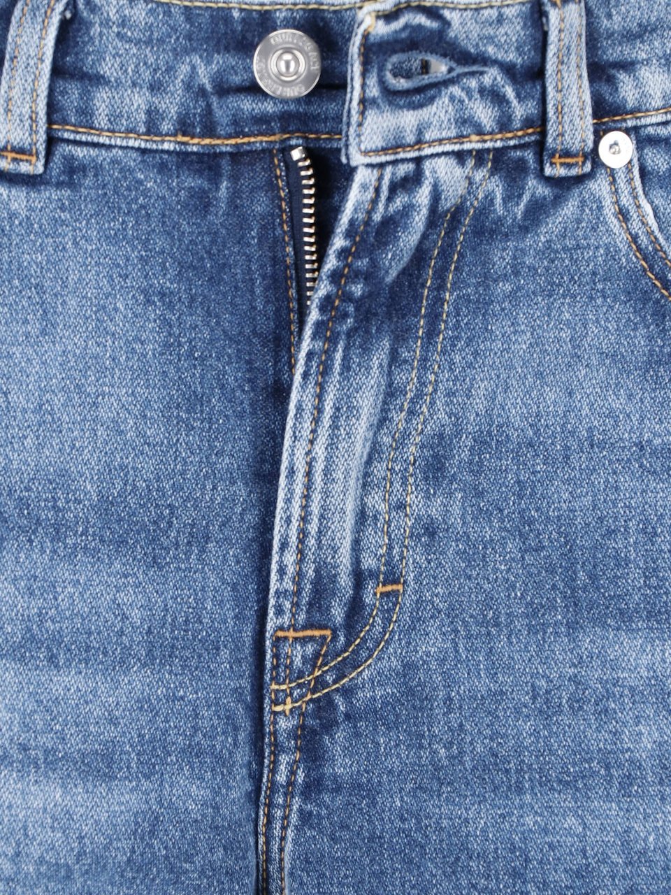Our Legacy Blue Wide-Leg Faded Denim Jeans Blauw