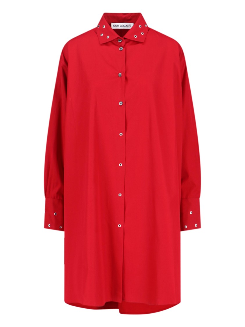 Our Legacy Frock Shirt Dress – Red Rood
