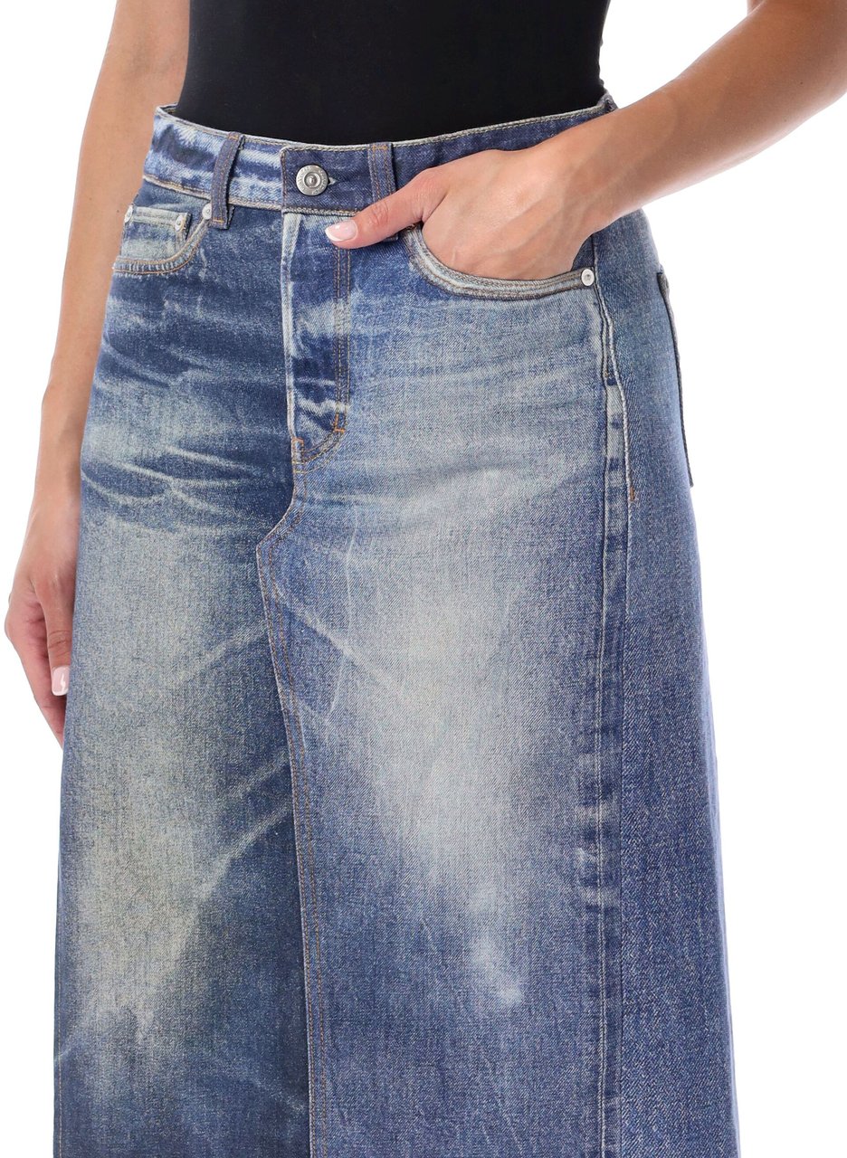 Our Legacy Craft Skirt Multi Blue Blauw