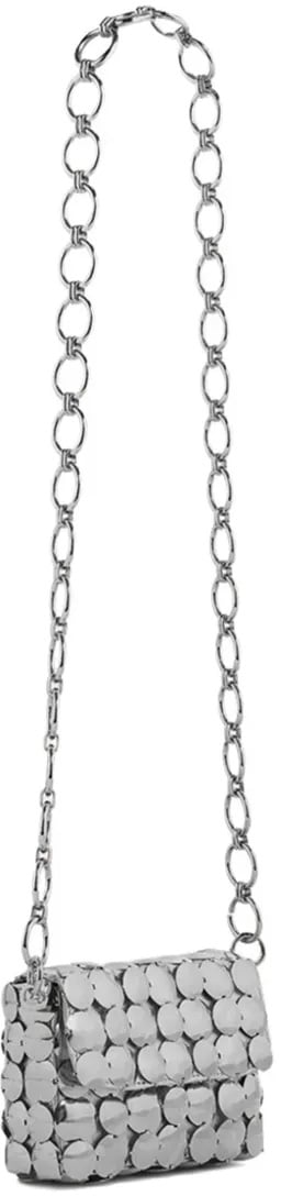 Paco Rabanne Structured Minimalist Pochette Wit