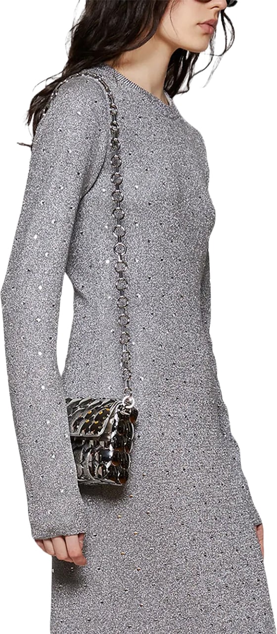 Paco Rabanne Structured Minimalist Pochette Wit