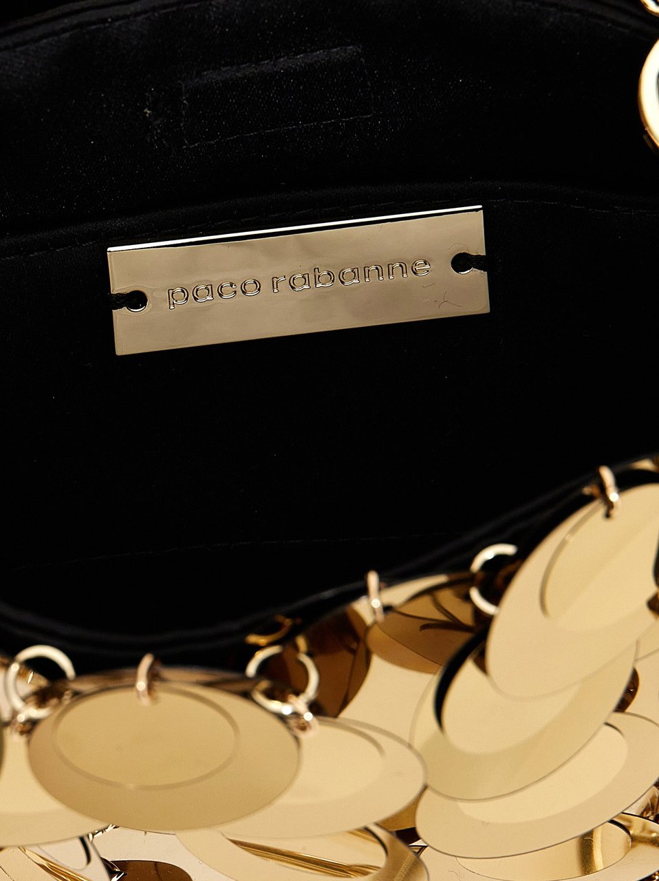 Paco Rabanne Gold Polyester Handbag Goud