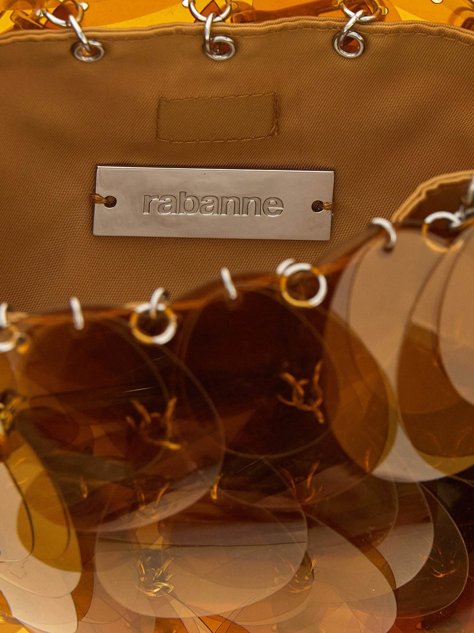 Paco Rabanne Orange Polyester Shoulder Bag Divers