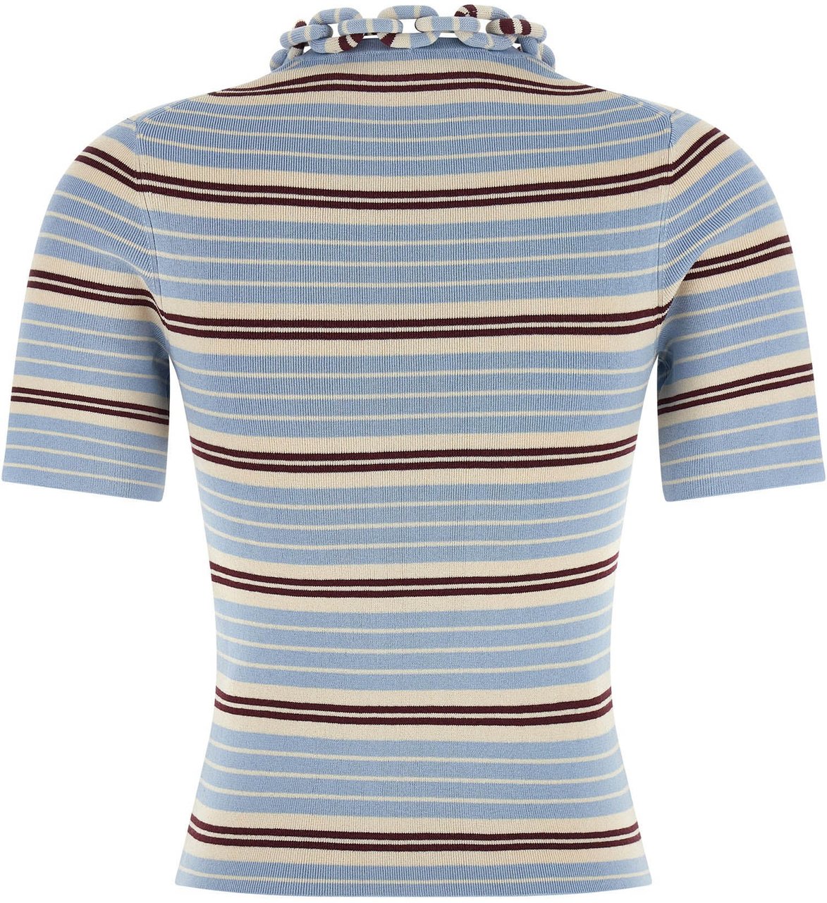 Paco Rabanne Blue Textile T-Shirt Lichtblauw