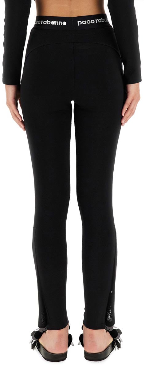 Paco Rabanne Slim Fit Logo Pants Rood