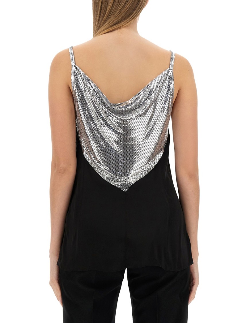 Paco Rabanne Slim-Fit Top With Metallic Inserts Divers