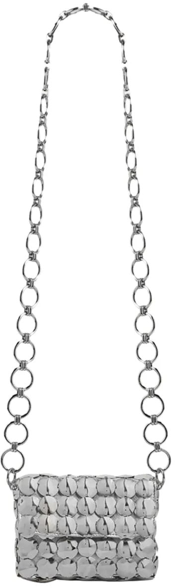 Paco Rabanne Structured Minimalist Pochette Wit