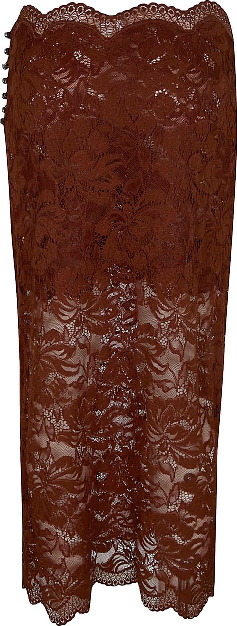 PACO RABANNE JUPE Maroon