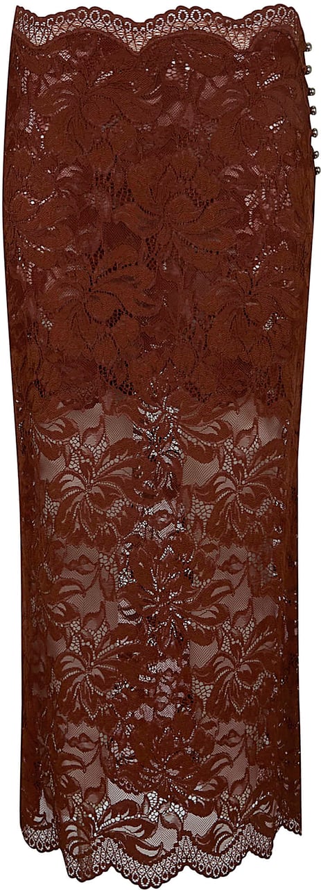 PACO RABANNE JUPE Maroon