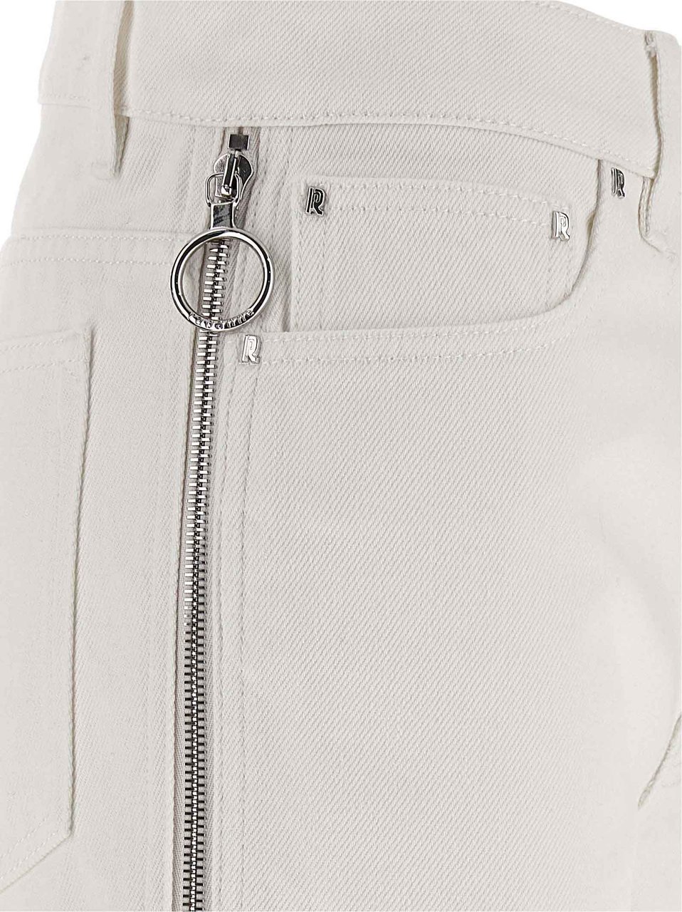 Paco Rabanne White Cotton Jeans Denim Wit