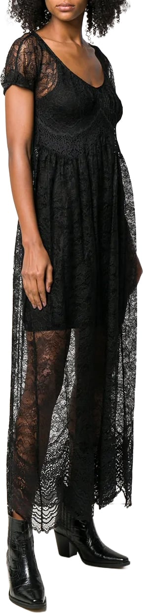 Paco Rabanne Modern Silhouette Fitted Paco Rabanne Dress Grijs