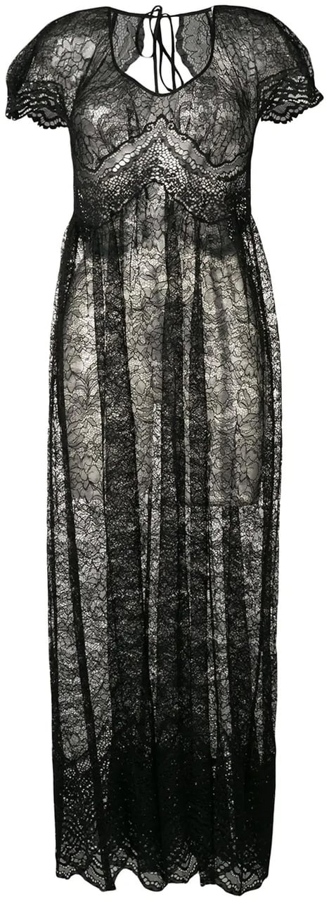Paco Rabanne Modern Silhouette Fitted Paco Rabanne Dress Grijs