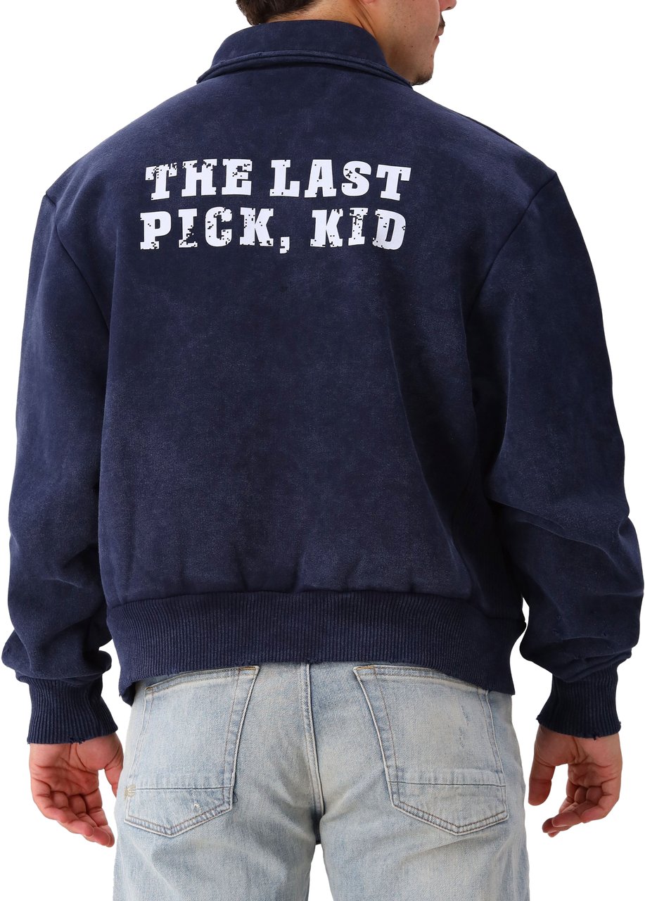 PAL PAL Sporting Goods Vest Blauw The Last Pick Kid Collar Zip Blauw