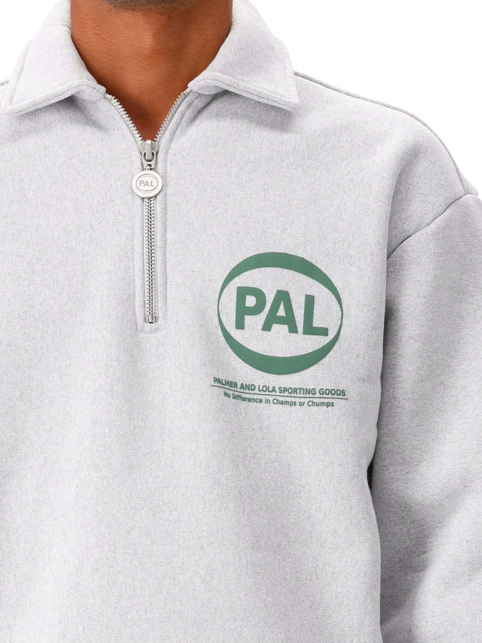 PAL PAL Sporting Goods Sweater Grijs Company Half Zip Grijs