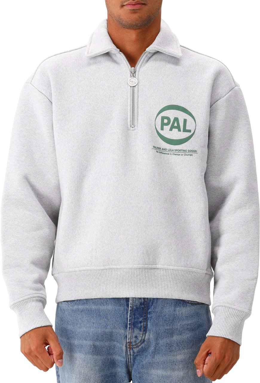 PAL PAL Sporting Goods Sweater Grijs Company Half Zip Grijs