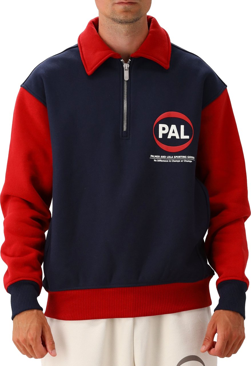 Pal Sporting Goods Sweater Half Zip Blauw Pre Game Blauw