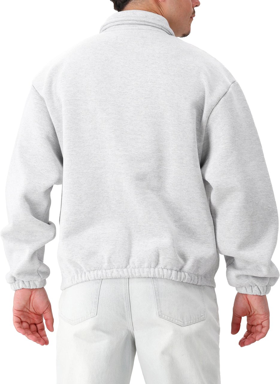 PAL PAL Sporting Goods Sweater Grijs New Button TM Button Half Zip Grijs