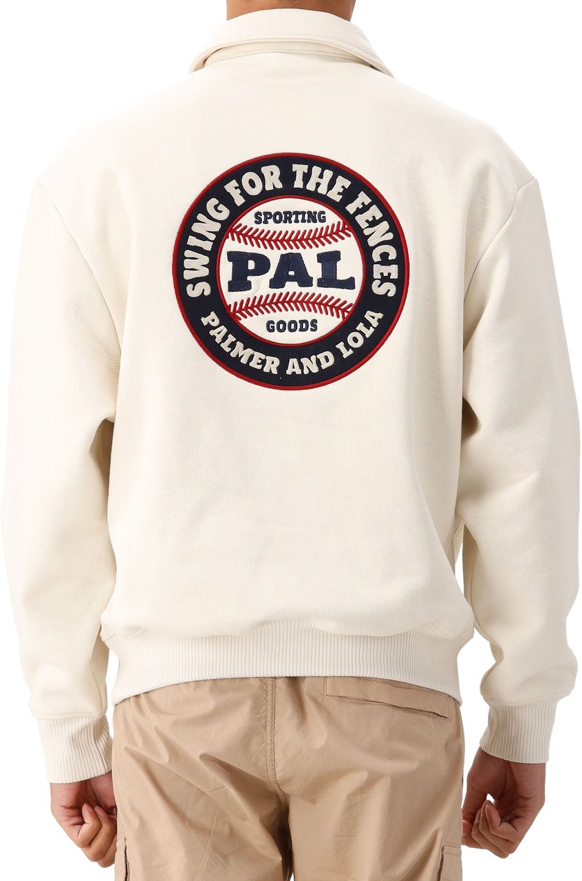 PAL Pal Sporting Goods Sweater Half Zip Gebroken Wit Swing For The Fences Beige