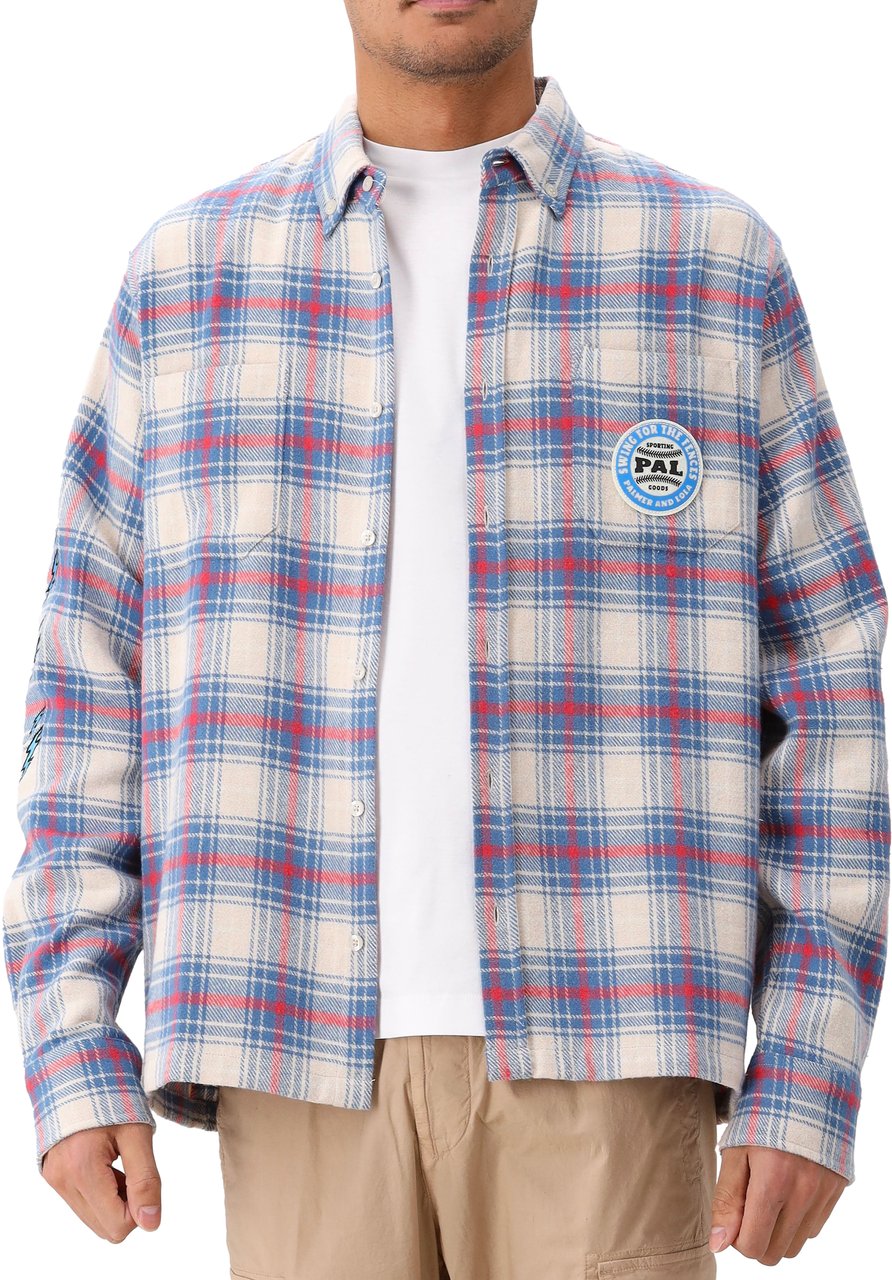 PAL Pal Sporting Goods Overhemd Blauw Swing For The Fences Flannel Blauw