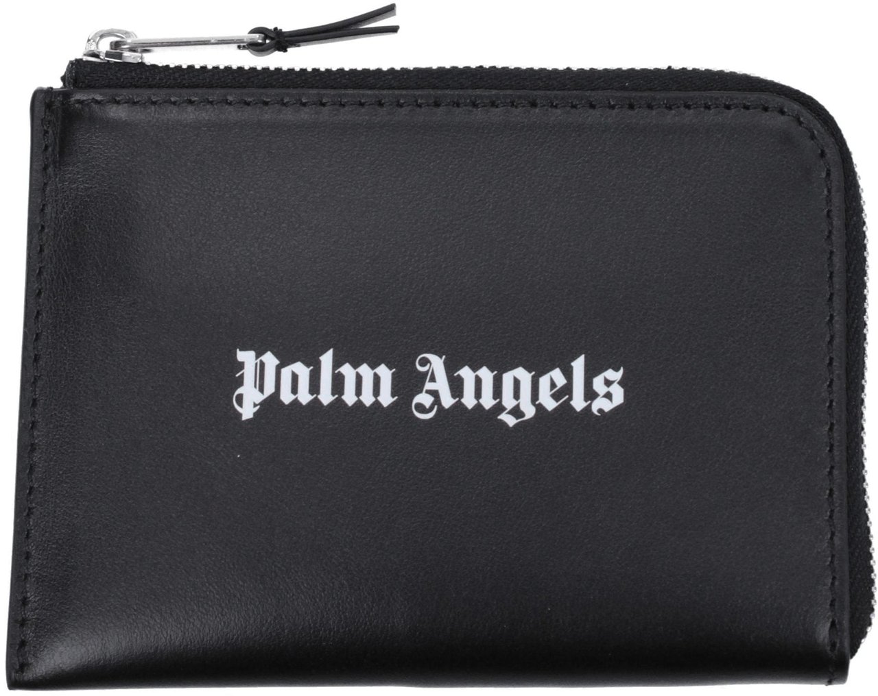 Palm Angels Palm Angels Black Leather Cardholder Zwart