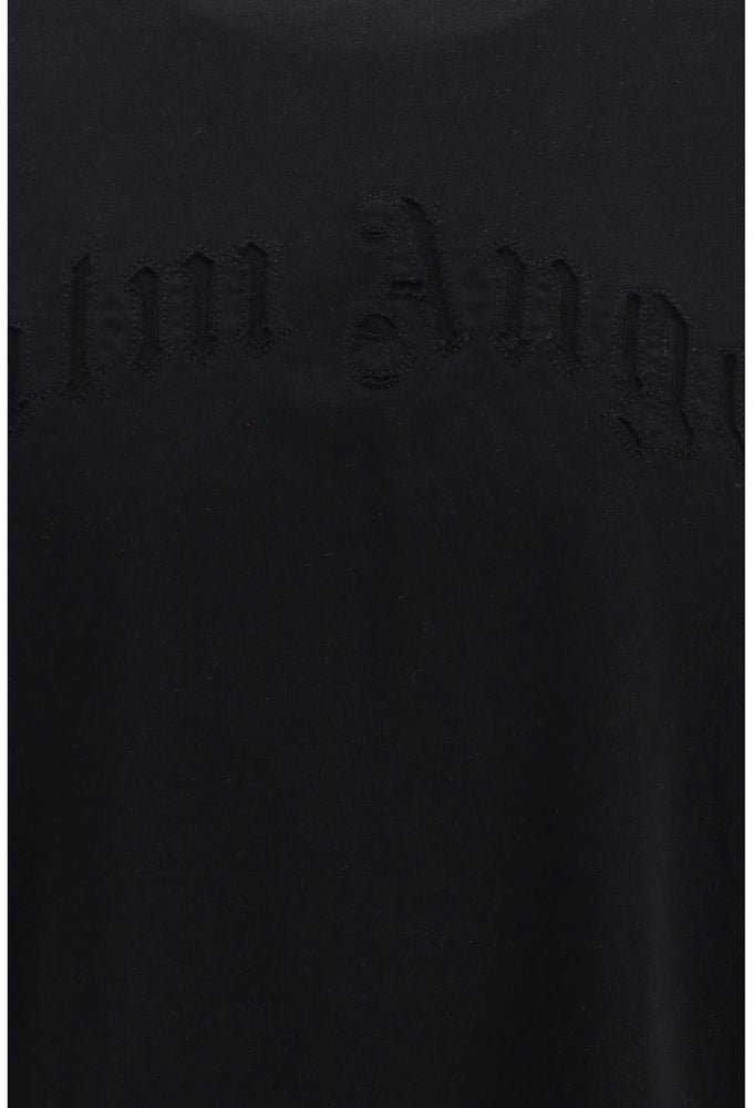 Palm Angels Black Cotton Sportswear Zwart