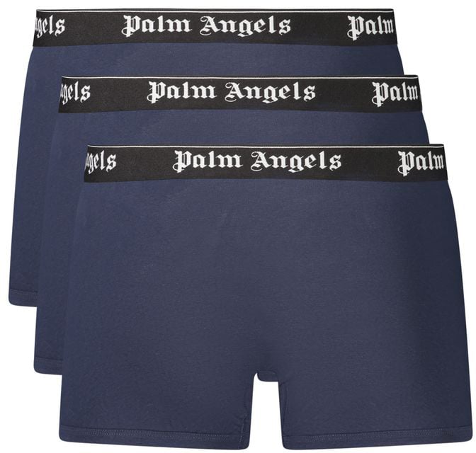 Palm Angels Blue Cotton Men's Boxer Blauw