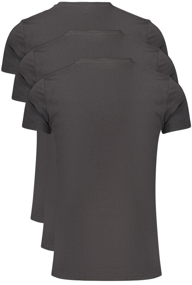 Palm Angels Nero Cotton Men's T-Shirt Zwart