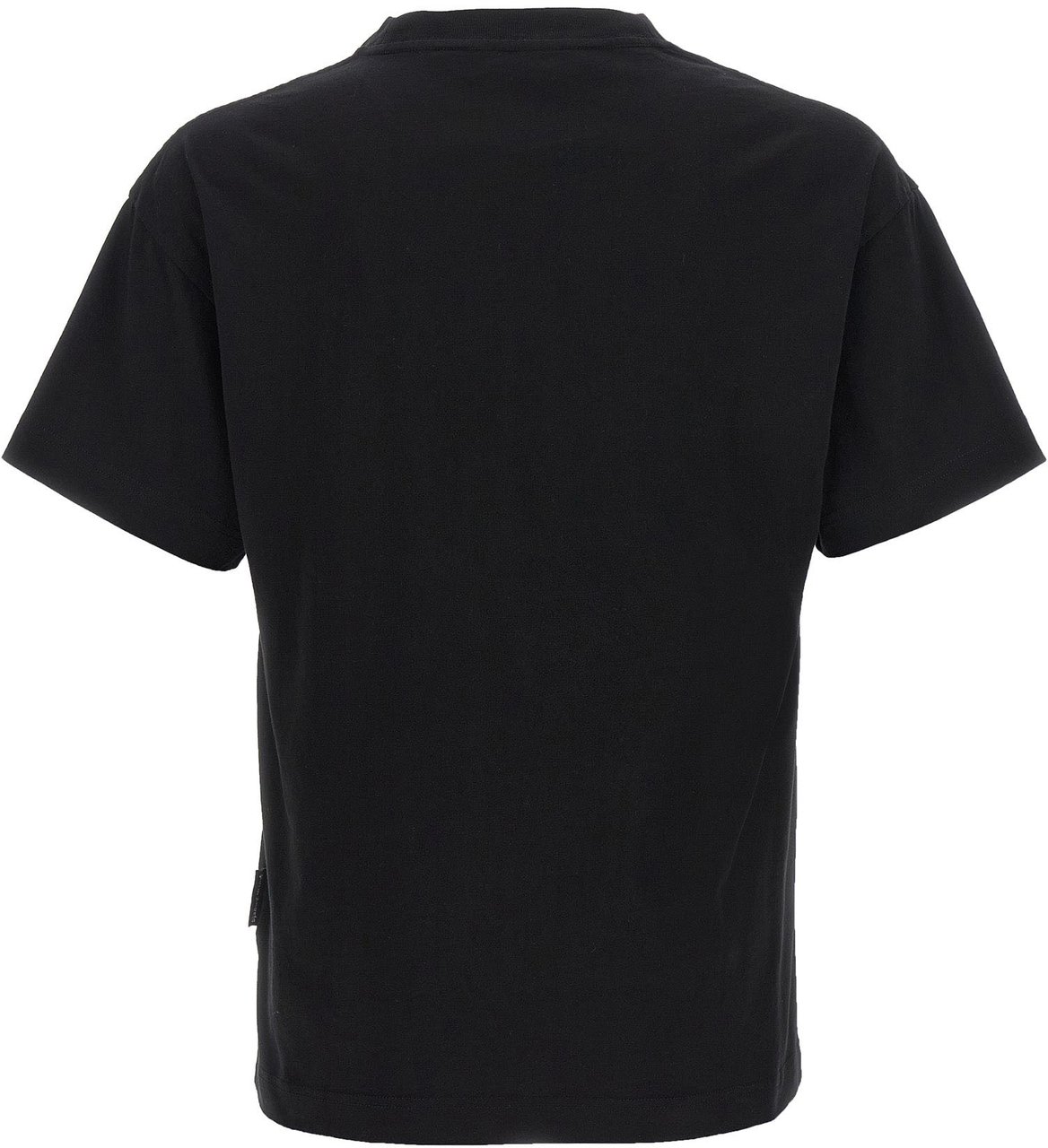 Palm Angels Black Cotton T-Shirt Zwart